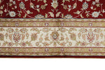 3x5 Red and Ivory Turkish Silk Rug