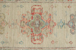 3x16 Ivory and Multicolor Turkish Oushak Runner