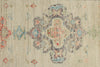 3x16 Ivory and Multicolor Turkish Oushak Runner