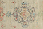 3x16 Ivory and Multicolor Turkish Oushak Runner