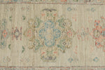 3x16 Ivory and Multicolor Turkish Oushak Runner