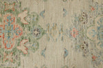 3x16 Ivory and Multicolor Turkish Oushak Runner