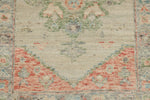 3x16 Ivory and Multicolor Turkish Oushak Runner