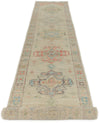 3x16 Ivory and Multicolor Turkish Oushak Runner