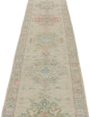 3x16 Ivory and Multicolor Turkish Oushak Runner