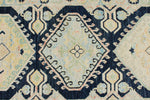 3x9 Navy and Multicolor Turkish Oushak Runner