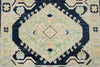 3x9 Navy and Multicolor Turkish Oushak Runner