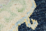 3x9 Navy and Multicolor Turkish Oushak Runner