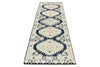 3x9 Navy and Multicolor Turkish Oushak Runner