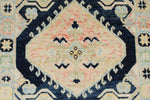 3x9 Navy and Multicolor Turkish Oushak Runner