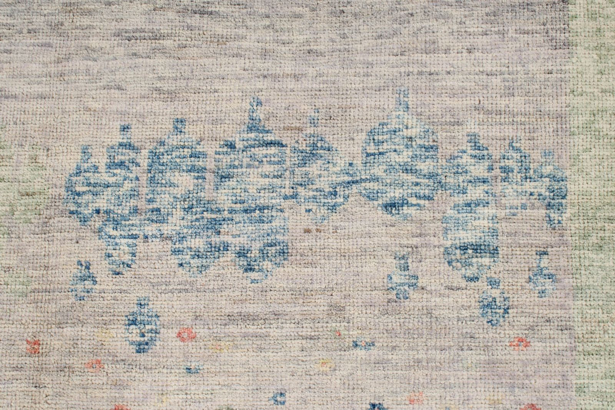 5x7 Gray and Multicolor Turkish Oushak Rug