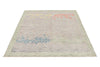 5x7 Gray and Multicolor Turkish Oushak Rug