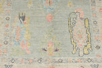 4x6 Gray and Beige Turkish Oushak Rug