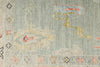 4x6 Gray and Beige Turkish Oushak Rug