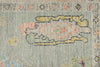 4x6 Gray and Beige Turkish Oushak Rug