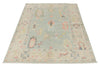 4x6 Gray and Beige Turkish Oushak Rug
