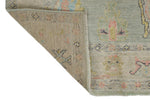 4x6 Gray and Beige Turkish Oushak Rug