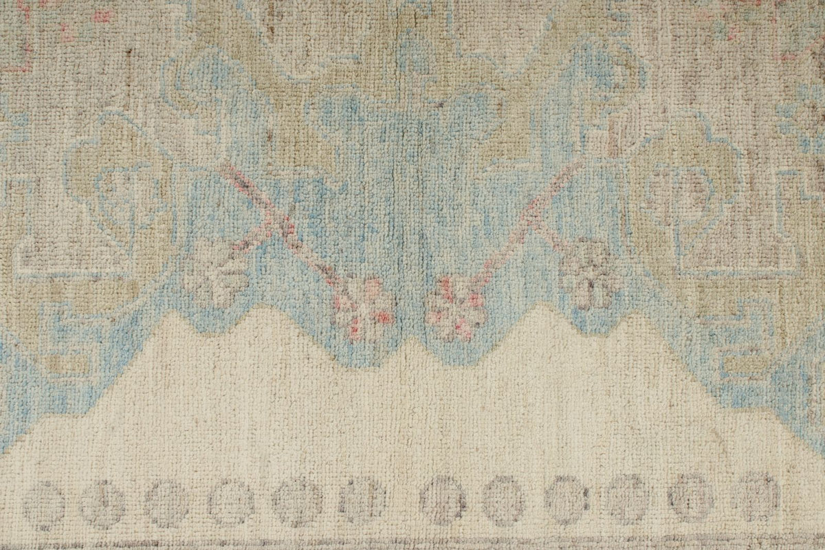 4x6 Gray and Ivory Turkish Oushak Rug