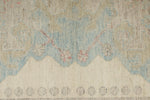 4x6 Gray and Ivory Turkish Oushak Rug