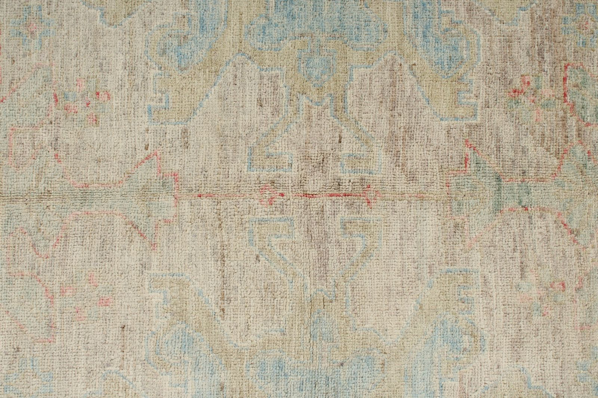 4x6 Gray and Ivory Turkish Oushak Rug