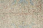 4x6 Gray and Ivory Turkish Oushak Rug
