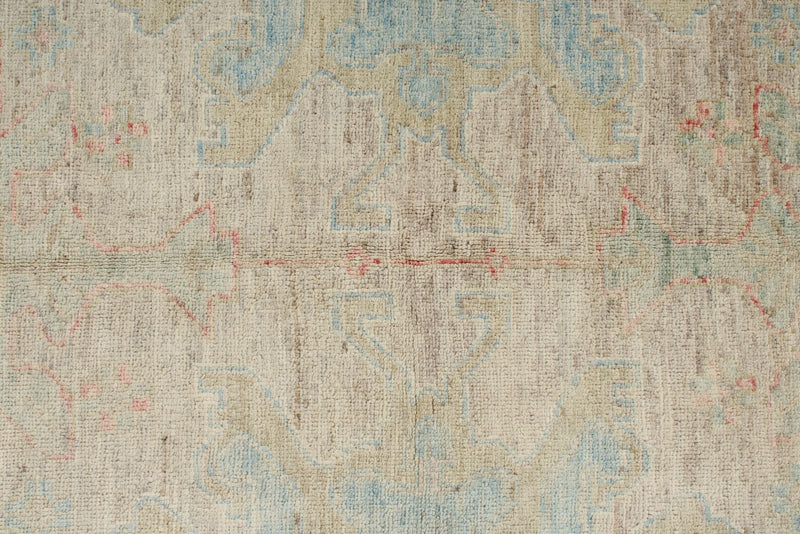 4x6 Gray and Ivory Turkish Oushak Rug