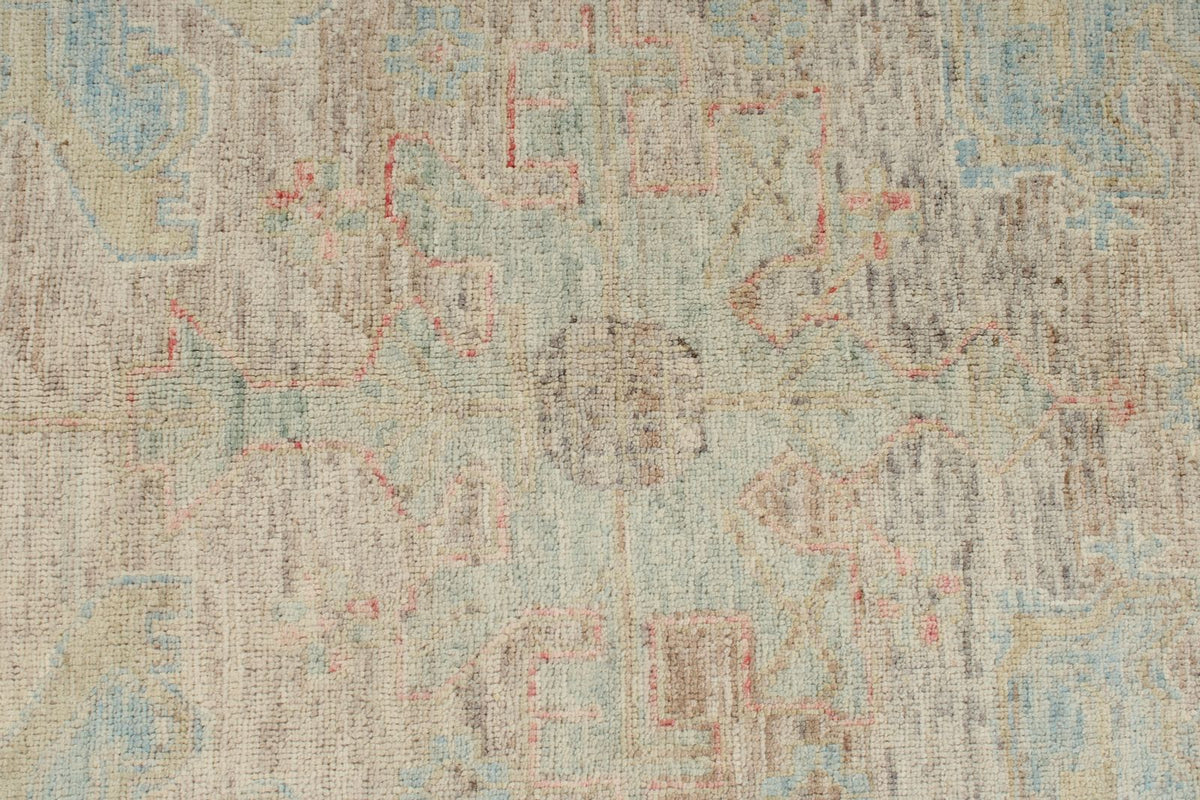 4x6 Gray and Ivory Turkish Oushak Rug
