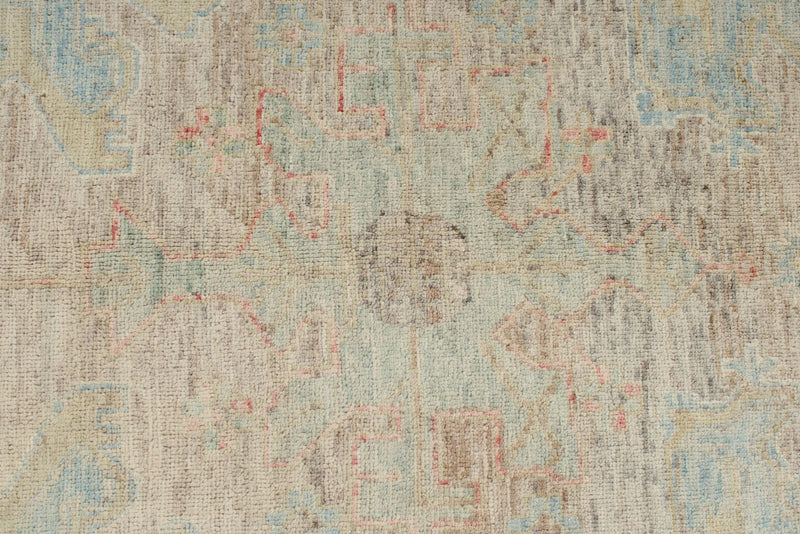 4x6 Gray and Ivory Turkish Oushak Rug
