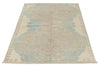 4x6 Gray and Ivory Turkish Oushak Rug