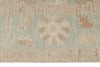 9x12 Ivory and Blue Turkish Oushak Rug