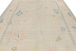 9x12 Beige and Ivory Turkish Oushak Rug