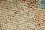 8x10 Blue and Ivory Turkish Oushak Rug