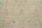 5x18 Ivory and Gray Turkish Oushak Runner