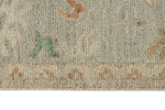 5x18 Ivory and Gray Turkish Oushak Runner
