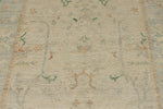 5x18 Ivory and Gray Turkish Oushak Runner