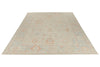 9x12 Ivory and Light Blue Turkish Oushak Rug