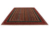 9x12 Multicolor and Red Turkish Tribal Rug