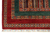 9x12 Multicolor and Red Turkish Tribal Rug