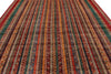 9x12 Multicolor and Red Turkish Tribal Rug