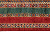 9x12 Multicolor and Red Turkish Tribal Rug