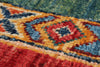 9x12 Multicolor and Red Turkish Tribal Rug