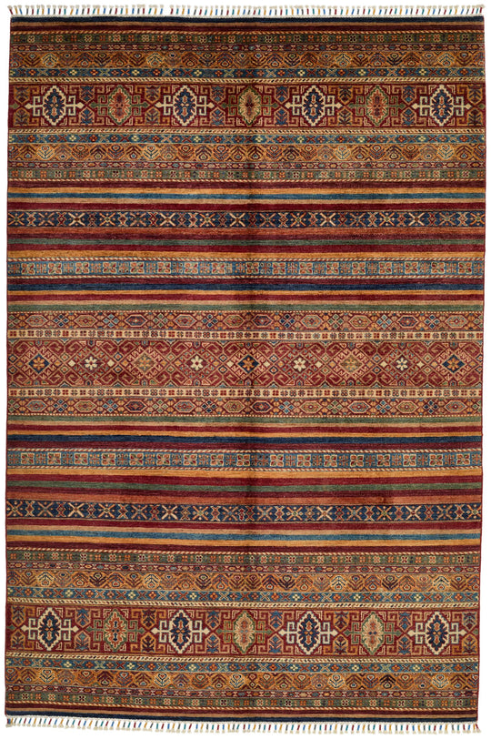 6x9 Multicolor Tribal Rug