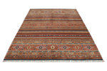 6x9 Multicolor Tribal Rug