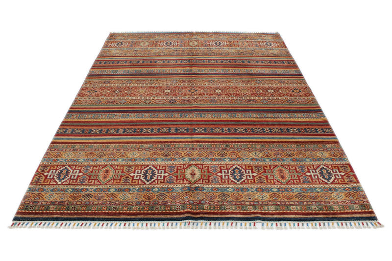 6x9 Multicolor Tribal Rug