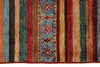 5x7 Brown and Multicolor Tribal Rug