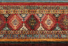 5x7 Brown and Multicolor Tribal Rug