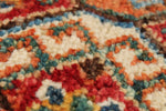 5x6 Brown and Multicolor Tribal Rug