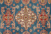 5x7 Light Blue and Ivory Kazak Tribal Rug