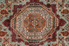 6x9 Gray and Multicolor Turkish Tribal Rug