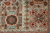 6x9 Gray and Multicolor Turkish Tribal Rug